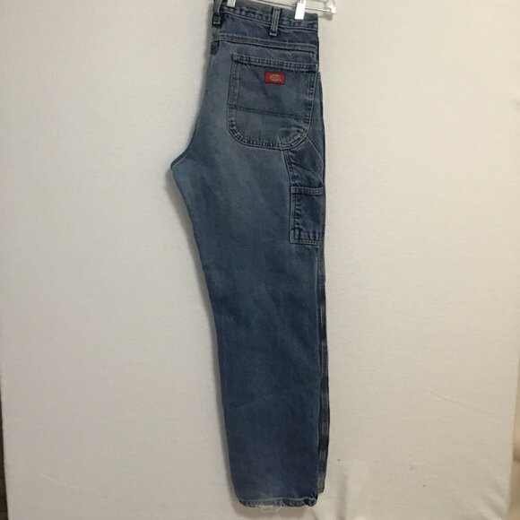 Dickies Relaxed Fit Carpenter Medium Wash Jeans Size 34 - Picture 8 of 13